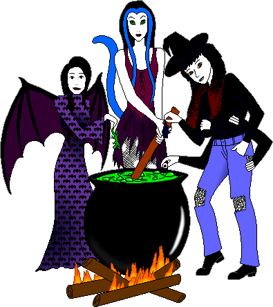 the three butchers-er, bitches-er, witches